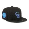Men's Colorado Rockies New Era Black 2023 MLB Father's Day 9FIFTY Snapback Hat