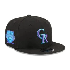 Men's Colorado Rockies New Era Black 2023 MLB Father's Day 9FIFTY Snapback Hat
