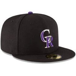 Men's Colorado Rockies New Era Black Authentic Collection On Field 59FIFTY Structured Hat -NEW ERA Sales Store mens new era black colorado rockies authentic collection on field 59fifty structured hat pi2625000 altimages ff 2625540alt3 full