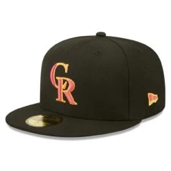 Men's Colorado Rockies New Era Black Summer Sherbet 59FIFTY Fitted Hat -NEW ERA Sales Store mens new era black colorado rockies summer sherbet 59fifty fitted hat ss5 p 4789491pv 3u bwm2pscftaevrm6r9mbqv asoz0kmvi3yo334wzwgr