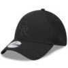 Men's Colorado Rockies New Era Black Tonal Team Neo 39THIRTY Flex Hat