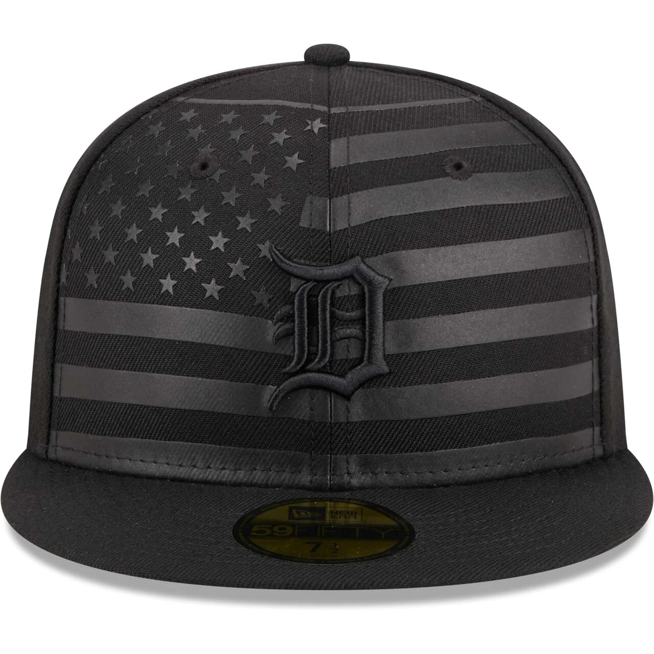Men's Detroit Tigers New Era Black Tonal Flag 59FIFTY Fitted Hat 2 Men's Detroit Tigers New Era Black Tonal Flag 59FIFTY Fitted Hat - Image 2