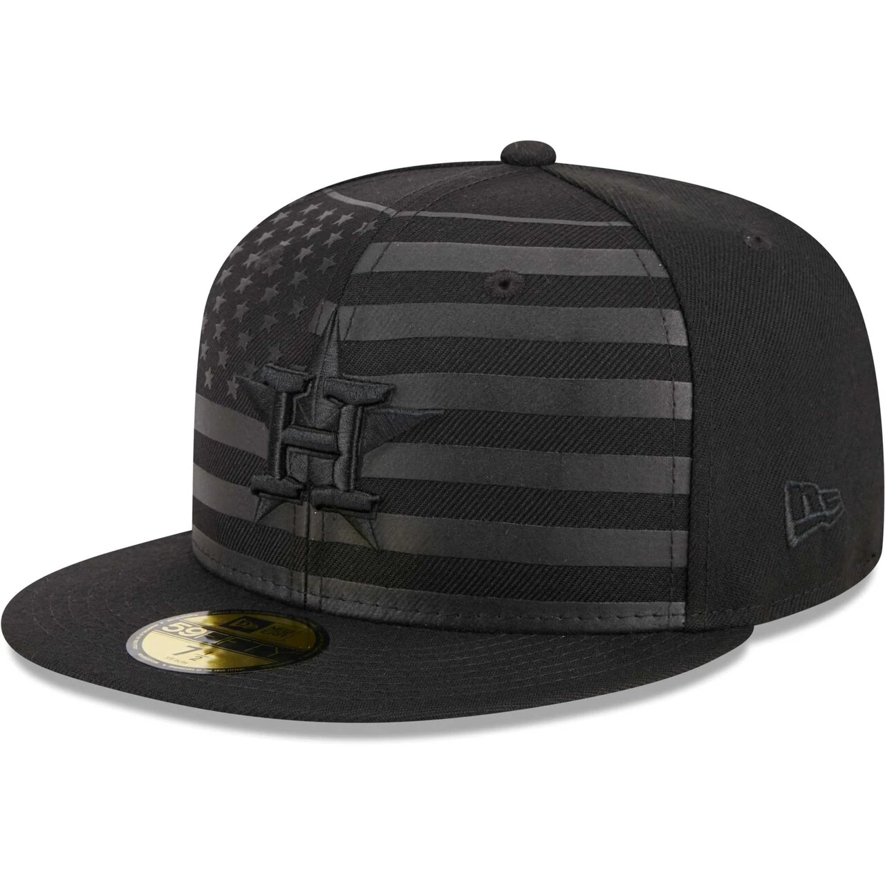 Men's Houston Astros New Era Black Tonal Flag 59FIFTY Fitted Hat 1 Men's Houston Astros New Era Black Tonal Flag 59FIFTY Fitted Hat