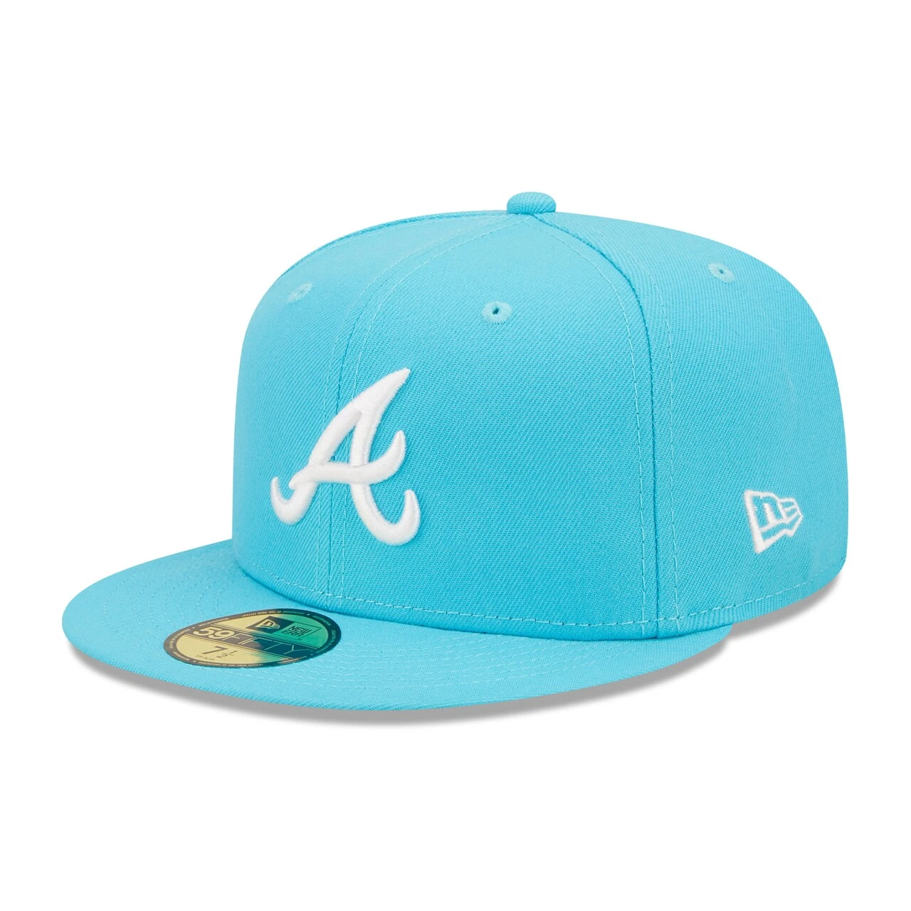 Men's Atlanta Braves New Era Blue Vice Highlighter Logo 59FIFTY Fitted Hat 1 Men's Atlanta Braves New Era Blue Vice Highlighter Logo 59FIFTY Fitted Hat