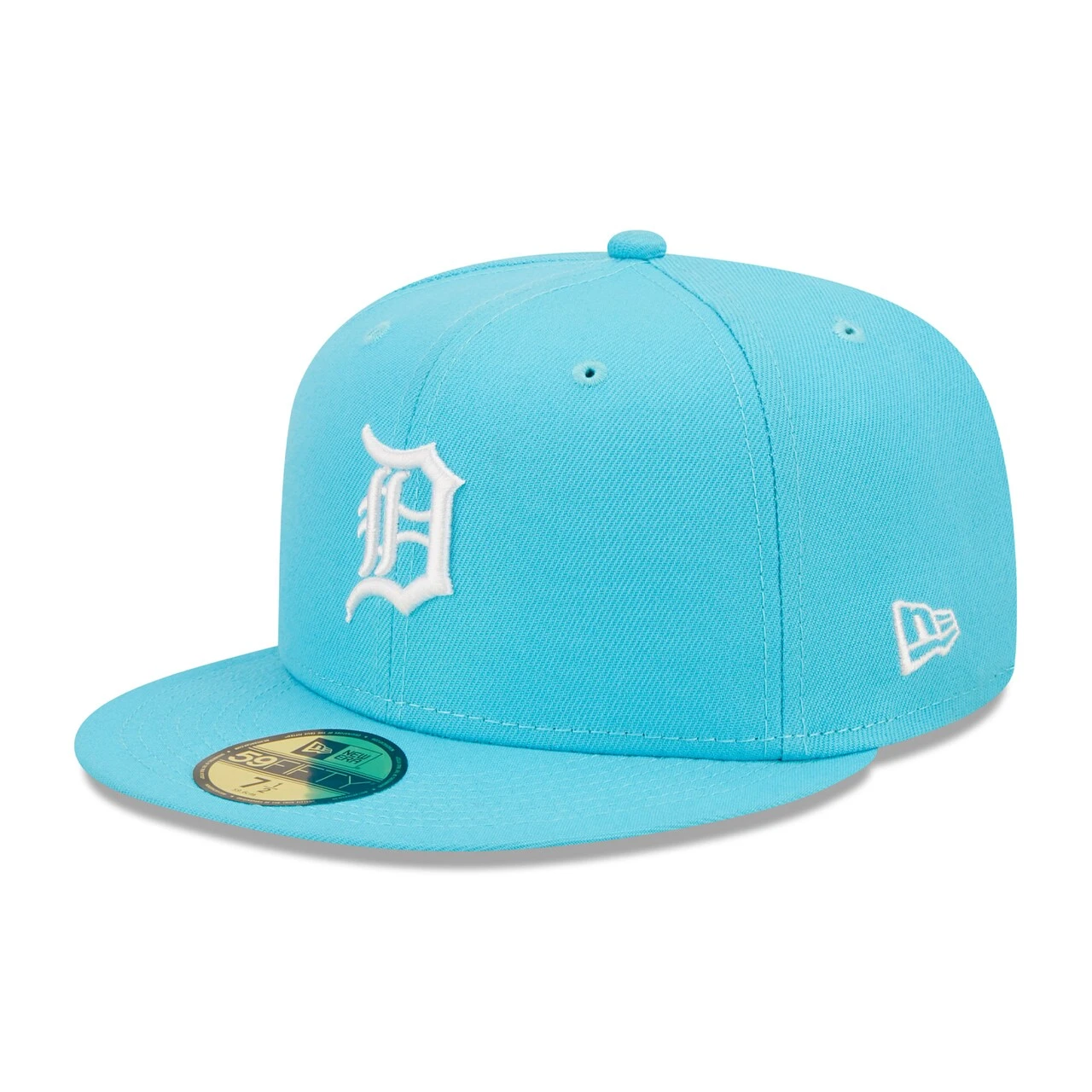 Men's Detroit Tigers New Era Blue Vice Highlighter Logo 59FIFTY Fitted Hat 1 Men's Detroit Tigers New Era Blue Vice Highlighter Logo 59FIFTY Fitted Hat