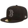 Men's Boston Red Sox New Era Black On Black Dub 59FIFTY Fitted Hat