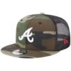 Men's Atlanta Braves New Era Camo Trucker 9FIFTY Snapback Hat