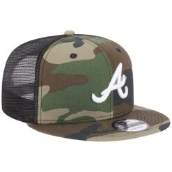 Men's Atlanta Braves New Era Camo Trucker 9FIFTY Snapback Hat -NEW ERA Sales Store mens new era camo atlanta braves trucker 9fifty snapback hat ss5 p 5001281pv 3u eki5aaigvqfkj46ps8dqv ojkk5f6ugamjntv3evkt