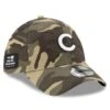 Men's Chicago Cubs New Era Camo 2021 Armed Forces Day 39THIRTY Flex Hat