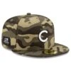 Men's Chicago Cubs New Era Camo 2021 Armed Forces Day On-Field 59FIFTY Fitted Hat
