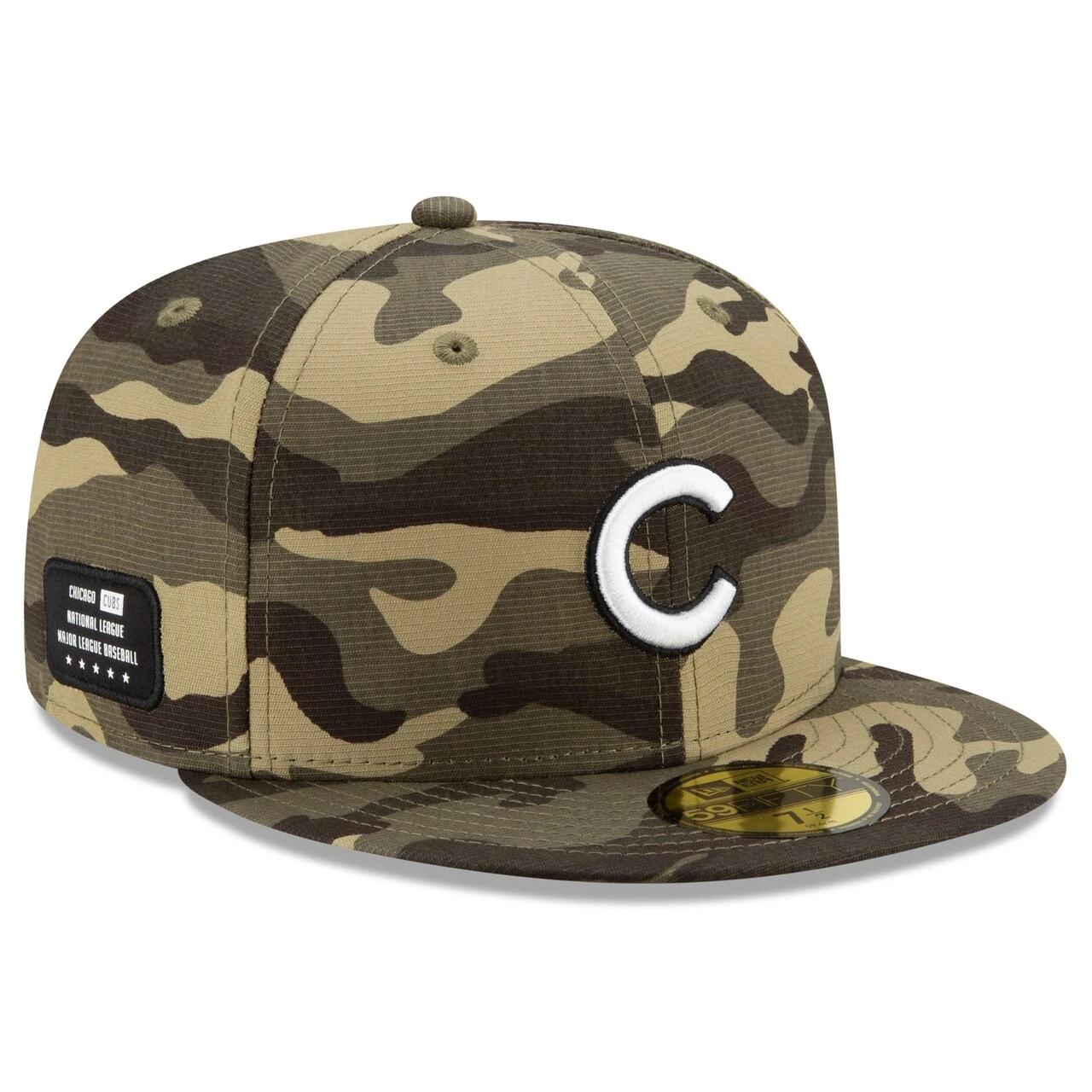 Men's Chicago Cubs New Era Camo 2021 Armed Forces Day On-Field 59FIFTY Fitted Hat 1 Men's Chicago Cubs New Era Camo 2021 Armed Forces Day On-Field 59FIFTY Fitted Hat