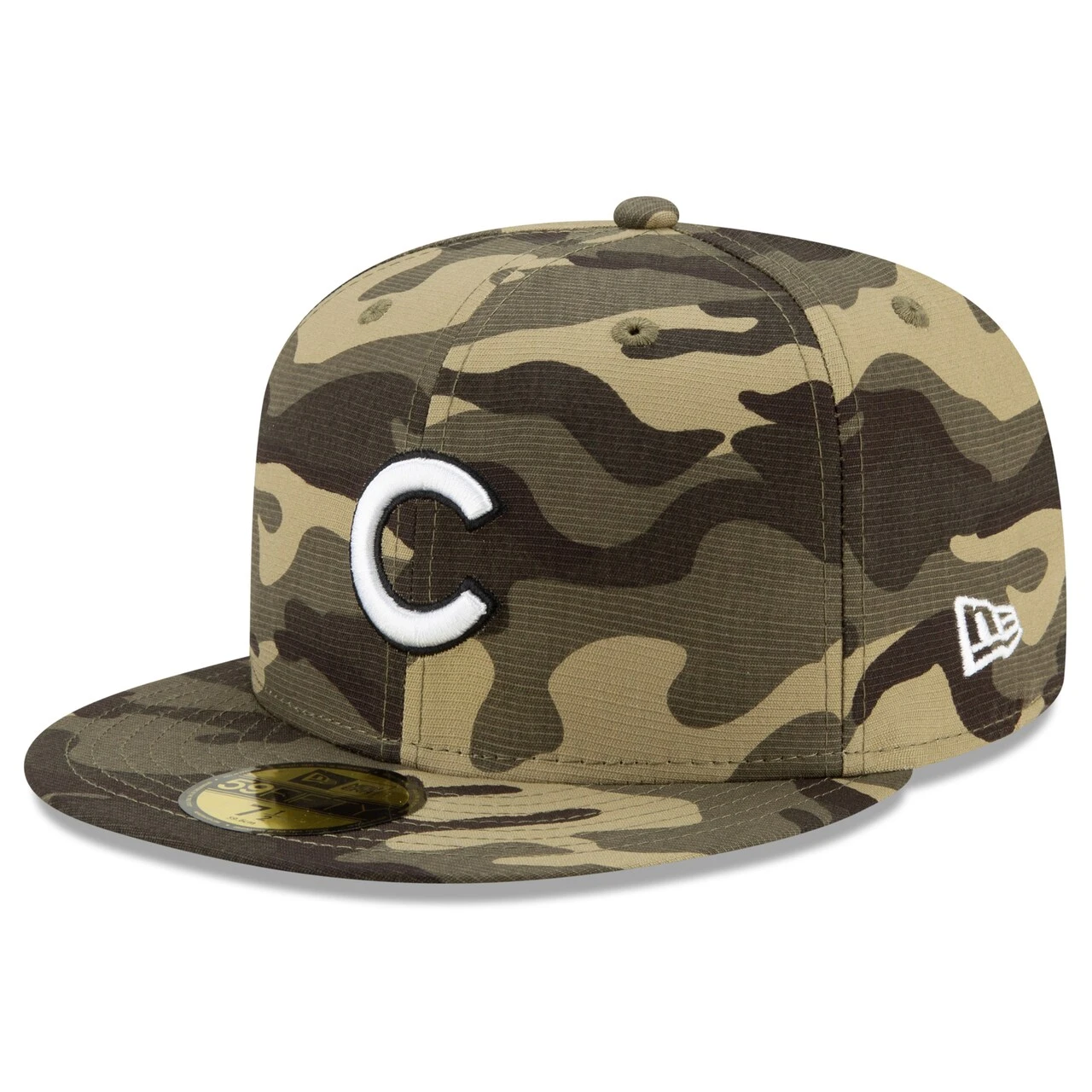 Men's Chicago Cubs New Era Camo 2021 Armed Forces Day On-Field 59FIFTY Fitted Hat 3 Men's Chicago Cubs New Era Camo 2021 Armed Forces Day On-Field 59FIFTY Fitted Hat - Image 3