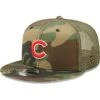 Men's Chicago Cubs New Era Camo Trucker 9FIFTY Snapback Hat
