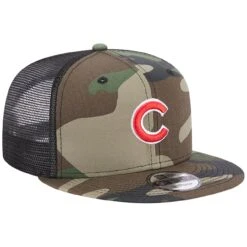 Men's Chicago Cubs New Era Camo Trucker 9FIFTY Snapback Hat -NEW ERA Sales Store mens new era camo chicago cubs trucker 9fifty snapback hat ss5 p 5001282pv 3u ubjaxzzi2nt7vn32a2btv jc7wpenwlhvdrvntxwmn