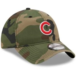 Men's Chicago Cubs New Era Camo Woodland Core Classic 9TWENTY Adjustable Hat -NEW ERA Sales Store mens new era camo chicago cubs woodland core classic 9twenty adjustable hat pi4221000 altimages ff 4221050 36e7c77a34798d6bf503alt3 full