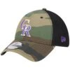Men's Colorado Rockies New Era Camo Team Neo 39THIRTY Flex Hat