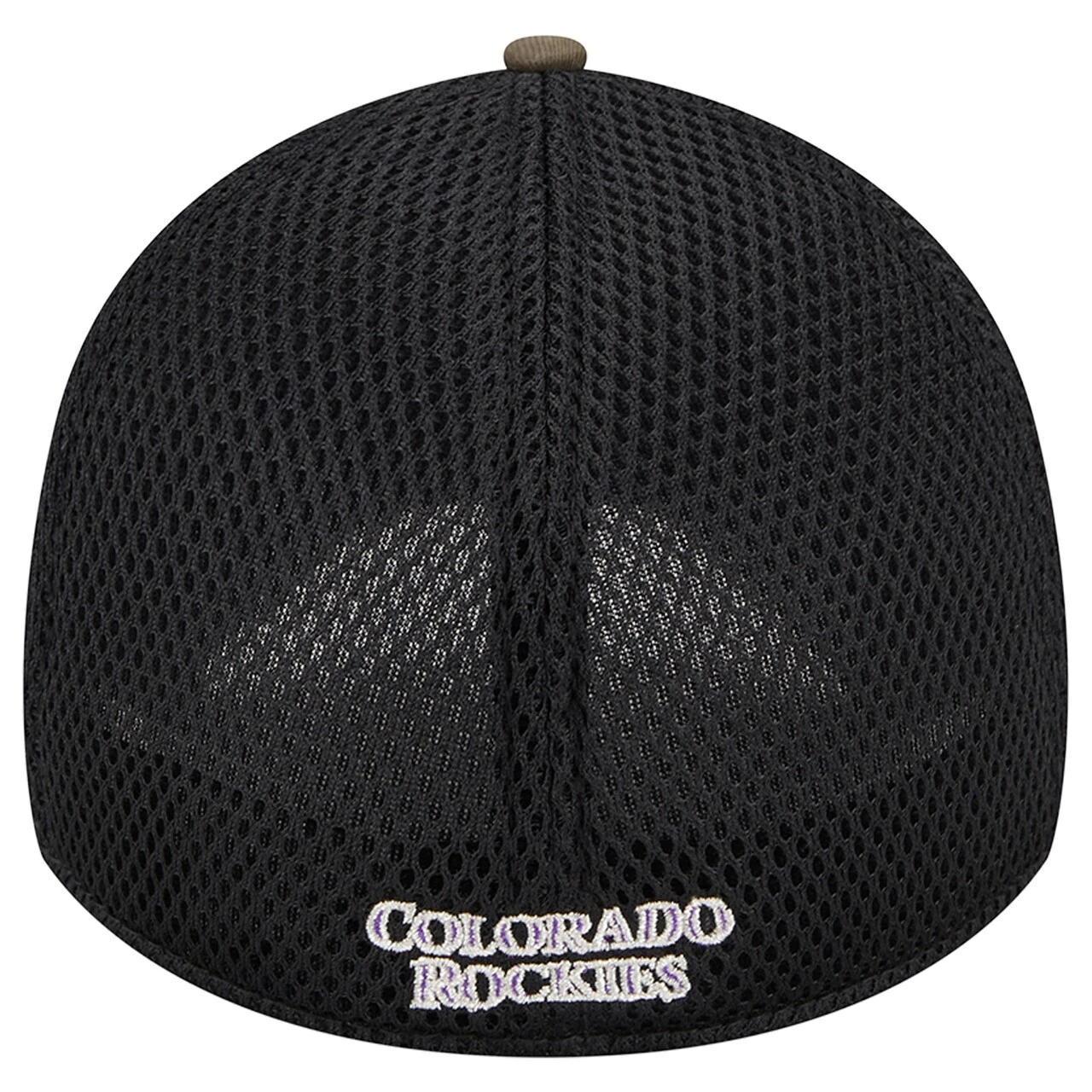 Men's Colorado Rockies New Era Camo Team Neo 39THIRTY Flex Hat 4 Men's Colorado Rockies New Era Camo Team Neo 39THIRTY Flex Hat - Image 4