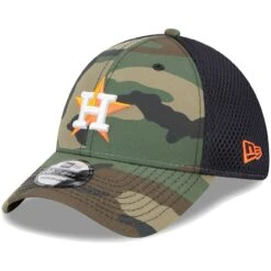 Men's Houston Astros New Era Camo Team Neo 39THIRTY Flex Hat