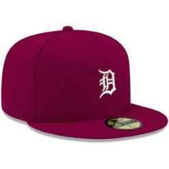 Men's Detroit Tigers New Era Cardinal White Logo 59FIFTY Fitted Hat -NEW ERA Sales Store mens new era cardinal detroit tigers white logo 59fifty fitted hat pi4208000 altimages ff 4208778 5649f63e5ce8a1d1b750alt3 full