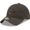 Men's Chicago Cubs New Era Charcoal Steel Cloud Tonal Core Classic 9TWENTY Adjustable Hat