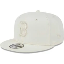Men's Boston Red Sox New Era Cream Spring Color Basic 9FIFTY Snapback Hat