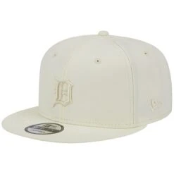 Men's Detroit Tigers New Era Cream Spring Color Basic 9FIFTY Snapback Hat
