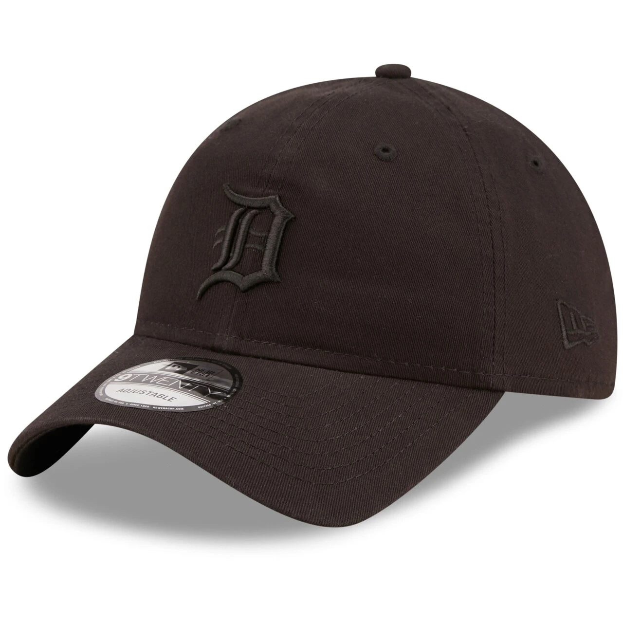 Men's Detroit Tigers New Era Black On Black Core Classic 2.0 9TWENTY Adjustable Hat 1 Men's Detroit Tigers New Era Black On Black Core Classic 2.0 9TWENTY Adjustable Hat