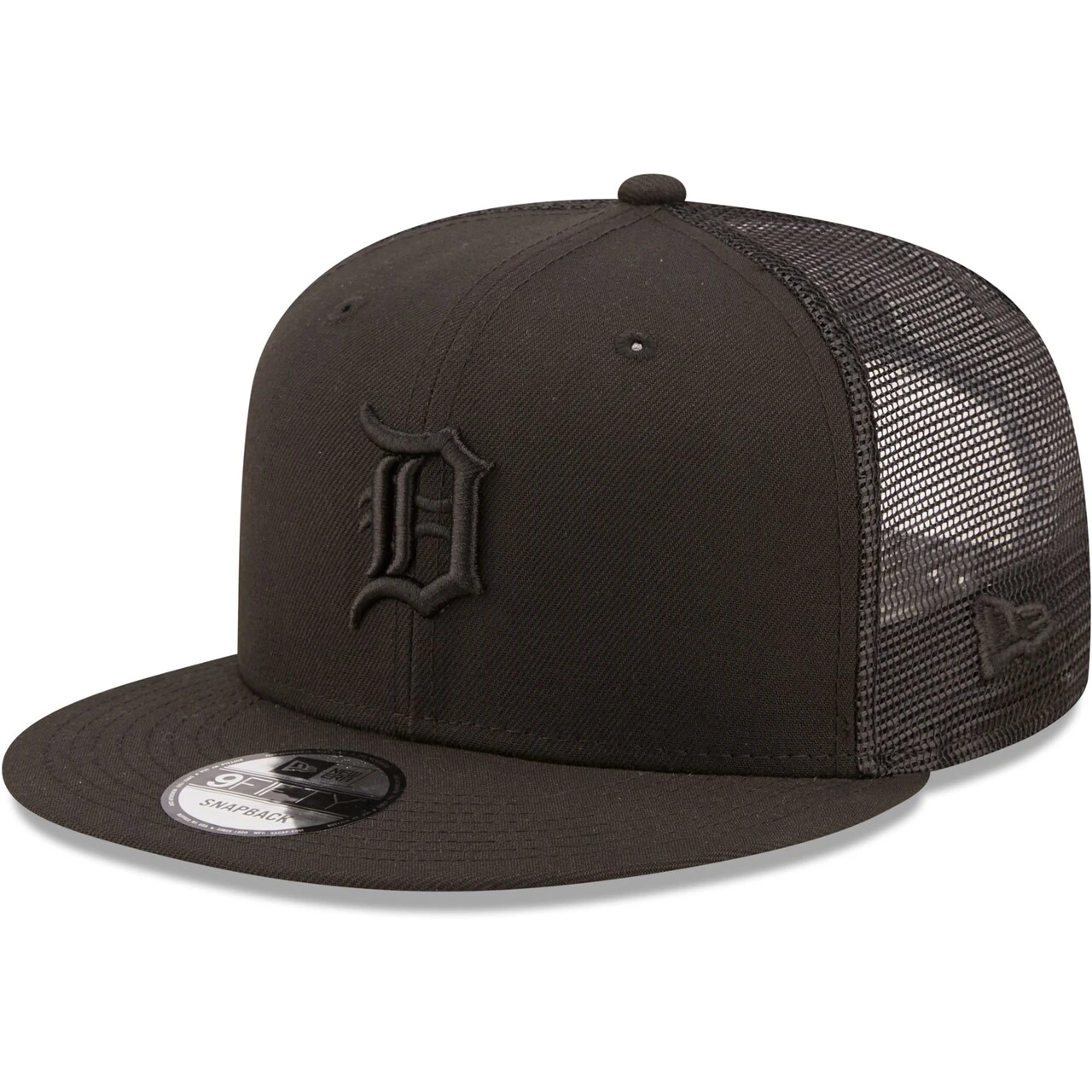 Men's Detroit Tigers New Era Blackout Trucker 9FIFTY Snapback Hat 1 Men's Detroit Tigers New Era Blackout Trucker 9FIFTY Snapback Hat