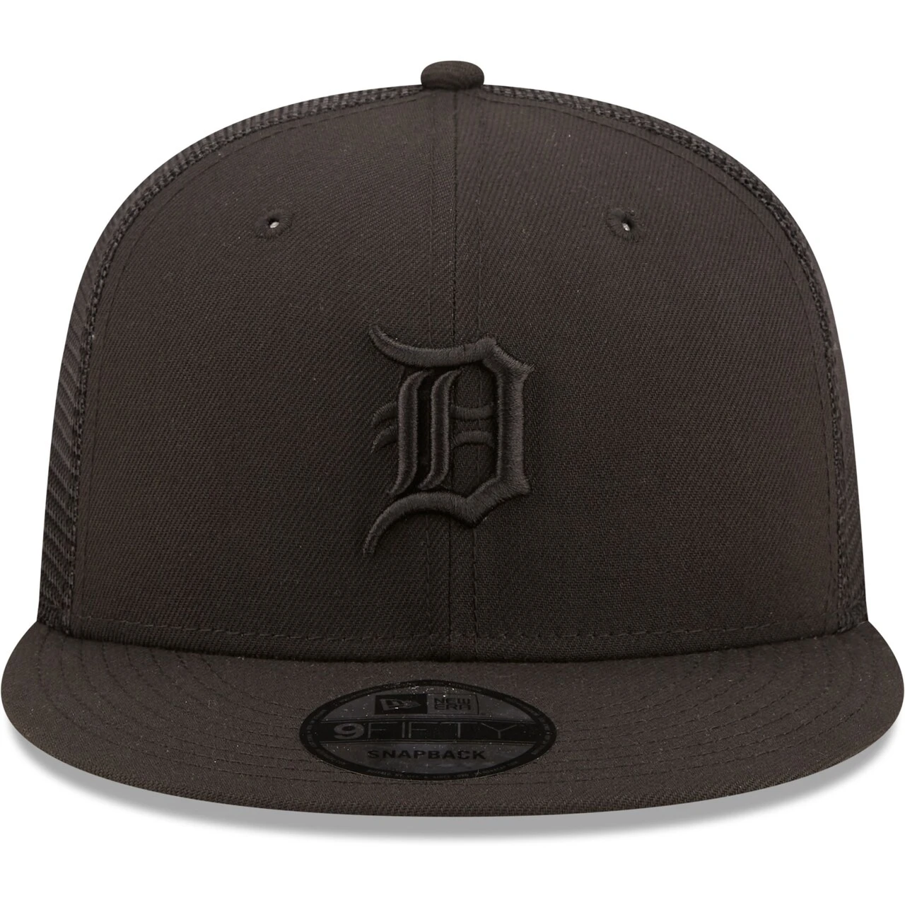 Men's Detroit Tigers New Era Blackout Trucker 9FIFTY Snapback Hat 2 Men's Detroit Tigers New Era Blackout Trucker 9FIFTY Snapback Hat - Image 2
