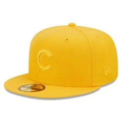 Men's Chicago Cubs New Era Gold Tonal 59FIFTY Fitted Hat