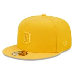 Men's Detroit Tigers New Era Gold Tonal 59FIFTY Fitted Hat