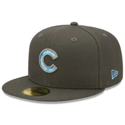 Men's Chicago Cubs New Era Graphite 2022 Father's Day On-Field 59FIFTY Fitted Hat