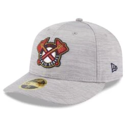 Men's Atlanta Braves New Era Gray 2023 Clubhouse Low Profile 59FIFTY Fitted Hat