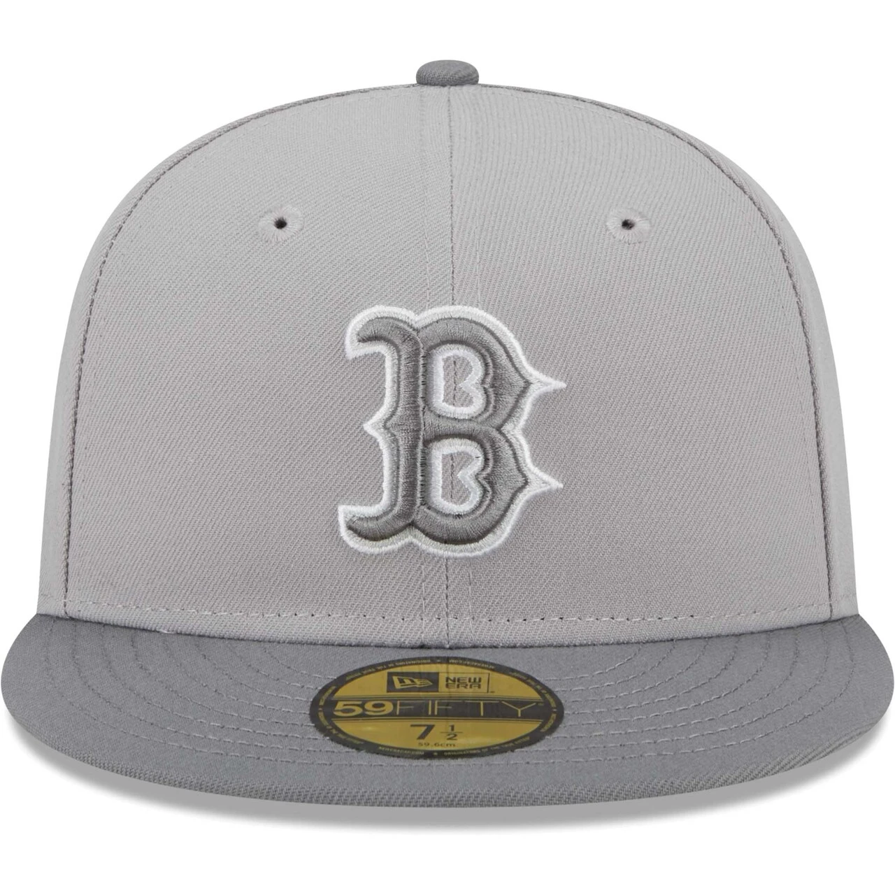 Men's Boston Red Sox New Era Gray Green Undervisor 59FIFTY Fitted Hat 2 Men's Boston Red Sox New Era Gray Green Undervisor 59FIFTY Fitted Hat - Image 2
