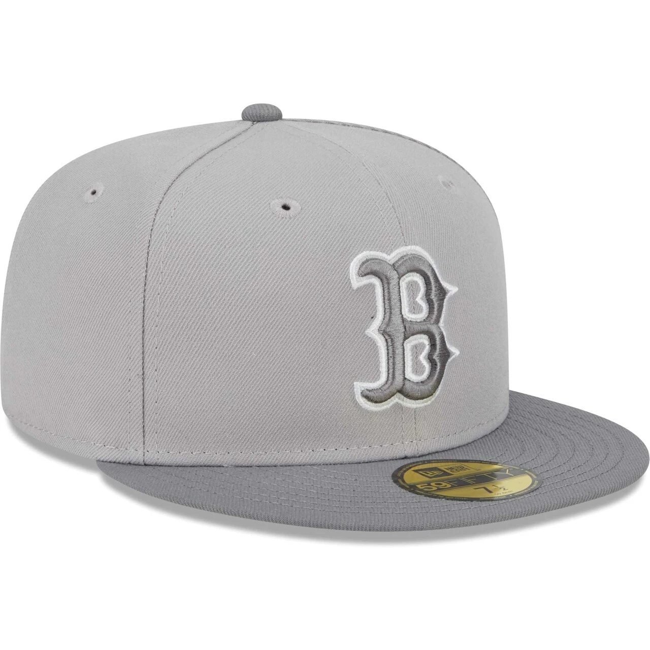 Men's Boston Red Sox New Era Gray Green Undervisor 59FIFTY Fitted Hat 3 Men's Boston Red Sox New Era Gray Green Undervisor 59FIFTY Fitted Hat - Image 3