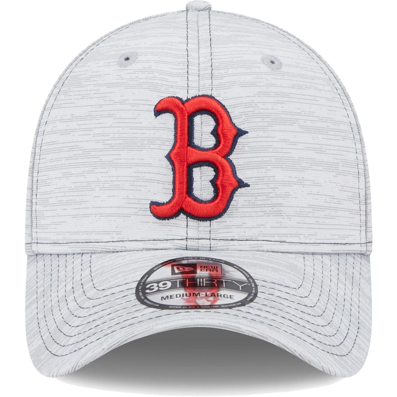 Men's Boston Red Sox New Era Gray Speed 39THIRTY Flex Hat 2 Men's Boston Red Sox New Era Gray Speed 39THIRTY Flex Hat - Image 2