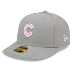 Men's Chicago Cubs New Era Gray 2022 Mother's Day On-Field Low Profile 59FIFTY Fitted Hat
