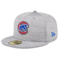 Men's Chicago Cubs New Era Gray 2023 Clubhouse 59FIFTY Fitted Hat