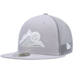 Men's Colorado Rockies New Era Gray 2023 On-Field Batting Practice 59FIFTY Fitted Hat