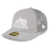 Men's Colorado Rockies New Era Gray 2023 On-Field Batting Practice Low Profile 59FIFTY Fitted Hat