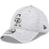 Men's Colorado Rockies New Era Gray Speed 39THIRTY Flex Hat