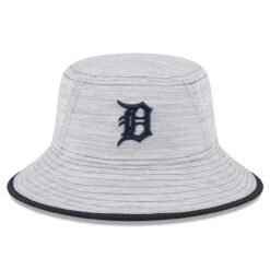 Men's Detroit Tigers New Era Gray Game Bucket Hat