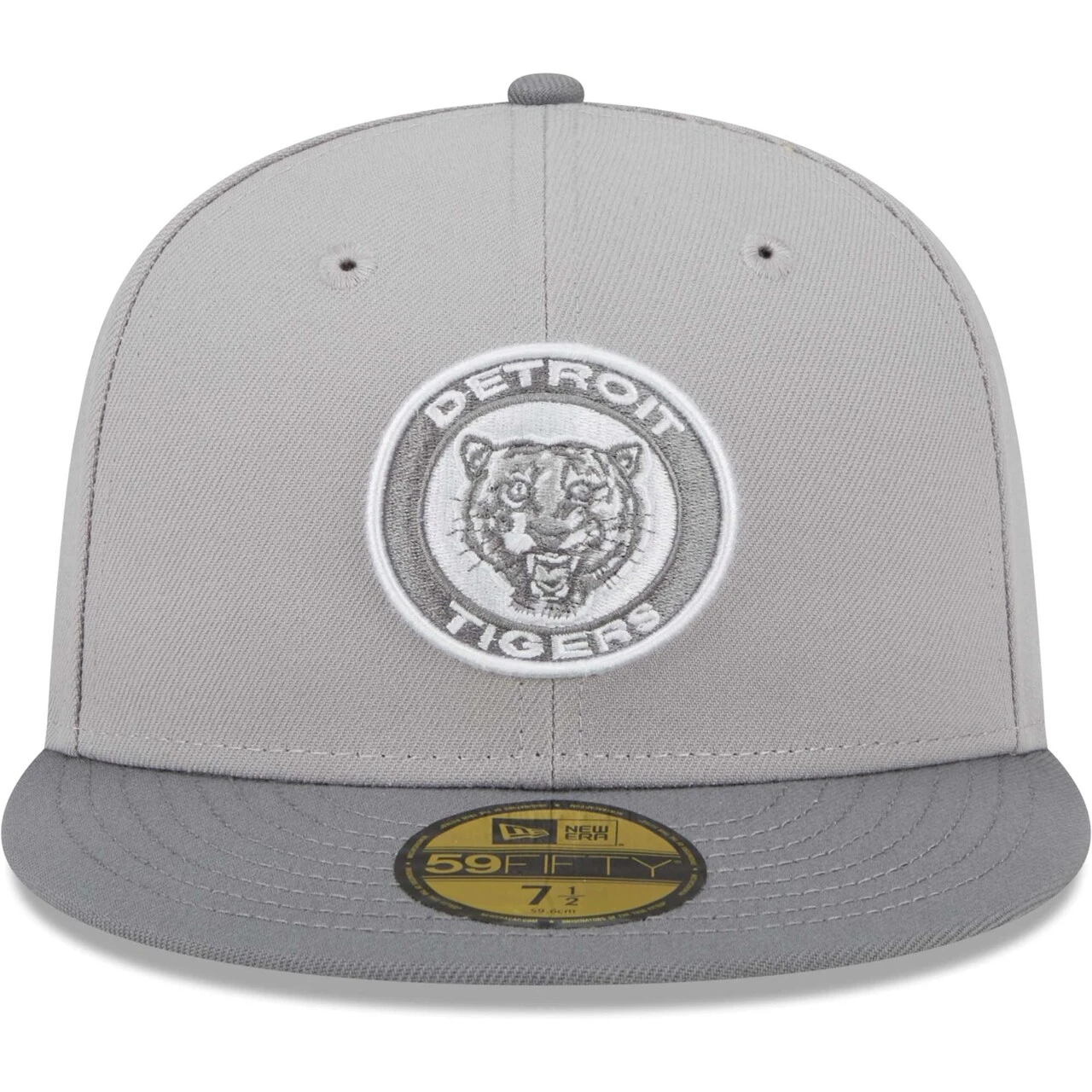 Men's Detroit Tigers New Era Gray Green Undervisor 59FIFTY Fitted Hat 2 Men's Detroit Tigers New Era Gray Green Undervisor 59FIFTY Fitted Hat - Image 2