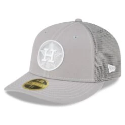 Men's Houston Astros New Era Gray 2023 On-Field Batting Practice Low Profile 59FIFTY Fitted Hat