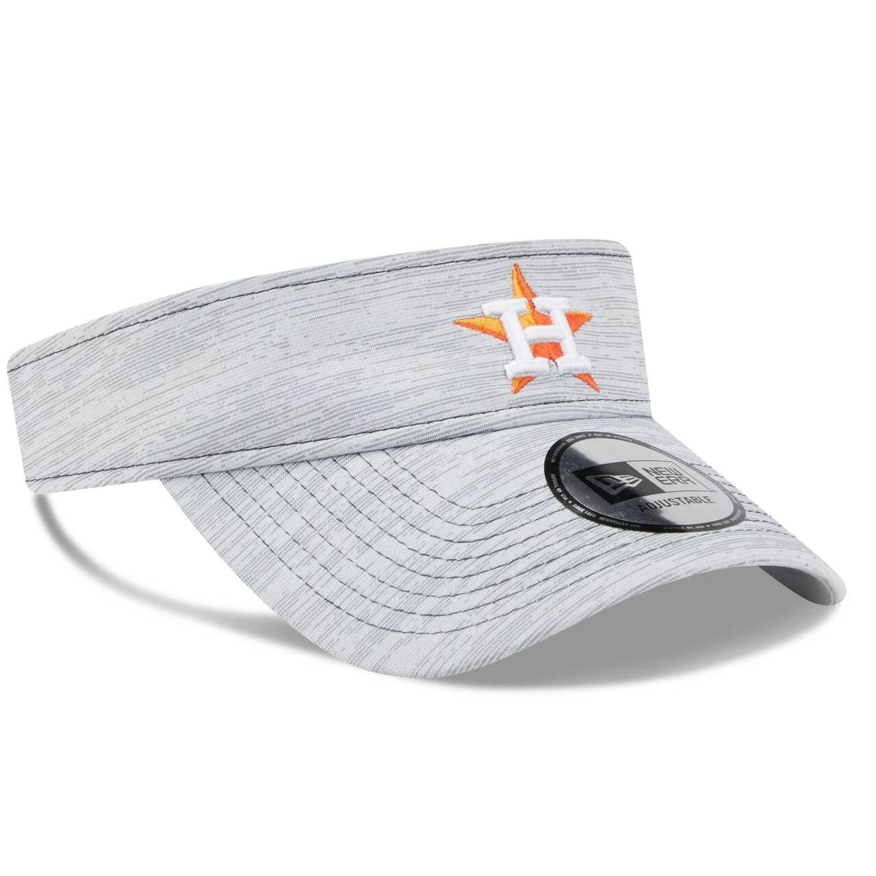 Men's Houston Astros New Era Gray Adjustable Visor 3 Men's Houston Astros New Era Gray Adjustable Visor - Image 3