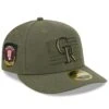 Men's Colorado Rockies New Era Green 2023 Armed Forces Day Low Profile 59FIFTY Fitted Hat