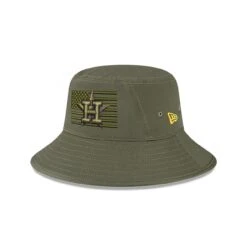 Men's Houston Astros New Era Green 2023 Armed Forces Day Bucket Hat