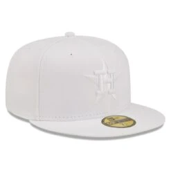 Men's Houston Astros New Era White On White 59FIFTY Fitted Hat -NEW ERA Sales Store mens new era houston astros white on white 59fifty fitted hat pi4731000 altimages ff 4731052 14b312ae754168368785alt3 full