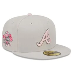Men's Atlanta Braves New Era Khaki 2023 Mother's Day On-Field 59FIFTY Fitted Hat