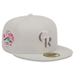 Men's Colorado Rockies New Era Khaki 2023 Mother's Day On-Field 59FIFTY Fitted Hat